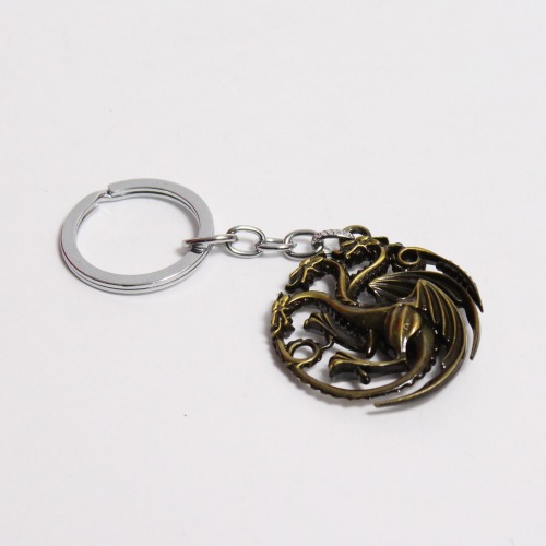 Game of Thrones Gothic Dragon Fire and Blood Keychain