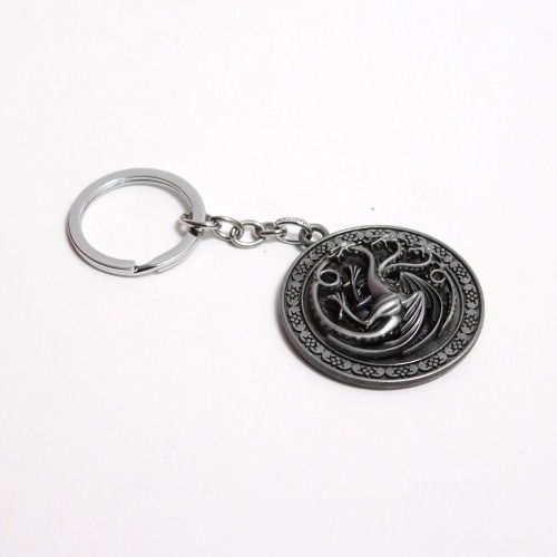 Game Of Thrones Targaryen 3 Headed Dragon Keychain