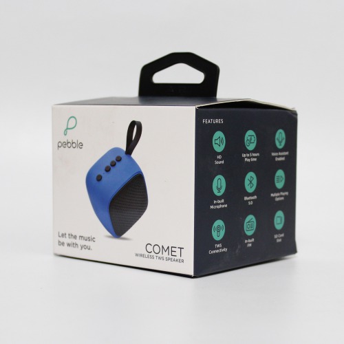 Pebble Comet TWS 5W Bluetooth Speaker In Built Microphone ( Blue)