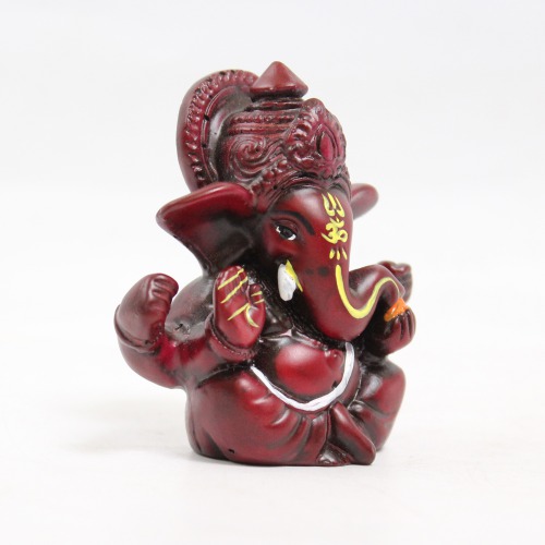 Brown Colour Ganesha Ganpati Sitting Idol For Car Dashboard Home & Office | Spiritual | Ganesha Murti