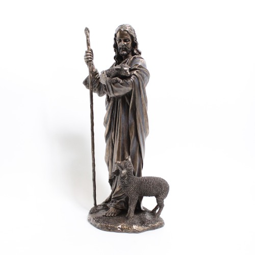 Jesus Christ With Sheep In Hands Showpiece Gift For Christmas | Christ Idol Statue Sculpture