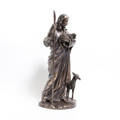 Jesus Christ With Sheep In Hands Showpiece Gift For Christmas | Christ Idol Statue Sculpture