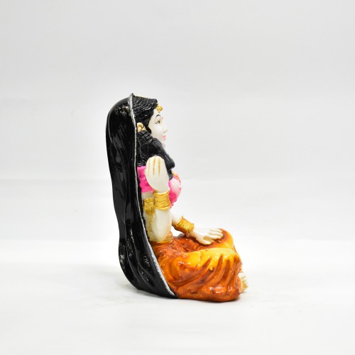 Rajasthani Lady Statue For Home Decor