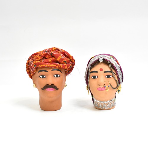 Rajasthani Couple Figure, Rajasthani Village Bin Binni Couple