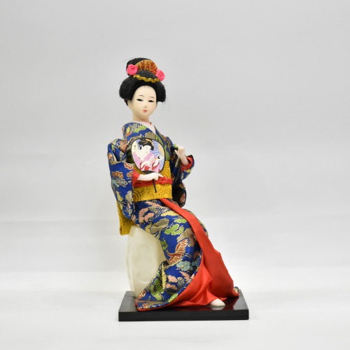 Japanese Kimono Geisha Doll Kokeshi Handicraft Home Decoration Multicolour Clothes