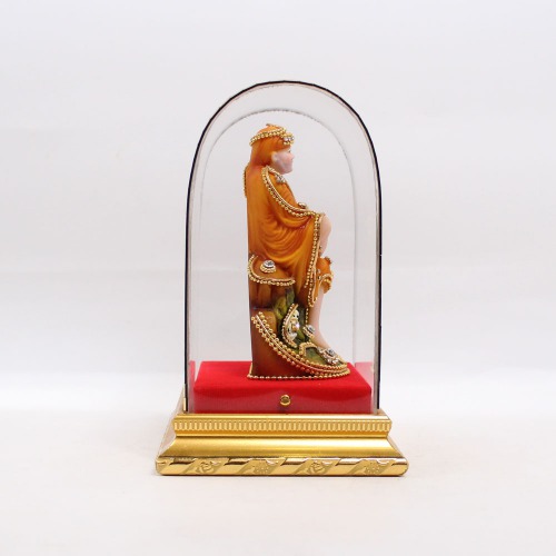 Sai Baba Sitting On Stone Cabinet Murti | Suitable For Home Temple And Home Decor Hall And Living Room