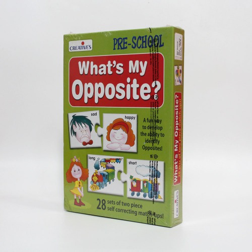 Creative What's My Opposite, (28 Sets of Two Piece) Pre School for Kid - for Child 4 & Up | Activity Games