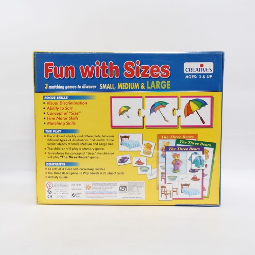 Fun with Sizes 3 Matching Games To Discover Small Medium Large | Activity Games | Board Games | Kids Games