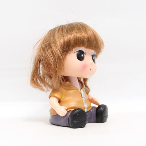 Short Hair Baby Girl Doll Shaped Money Saving Bank Toy for Kids | Showpiece | Decor | Kids | Piggy Bank