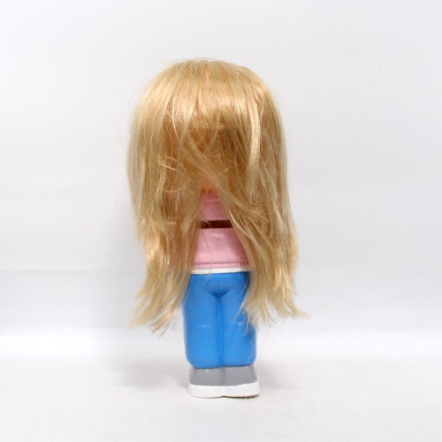 Long Hair Girl Doll Money Saving Bank Toy for Kids | Pink Blue | Showpiece | Decor | Kids | Piggy Bank