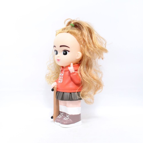 Short Hair Girl With Skateboard Doll Money Saving Bank Toy for Kids | Showpiece | Decor | Kids | Piggy Bank