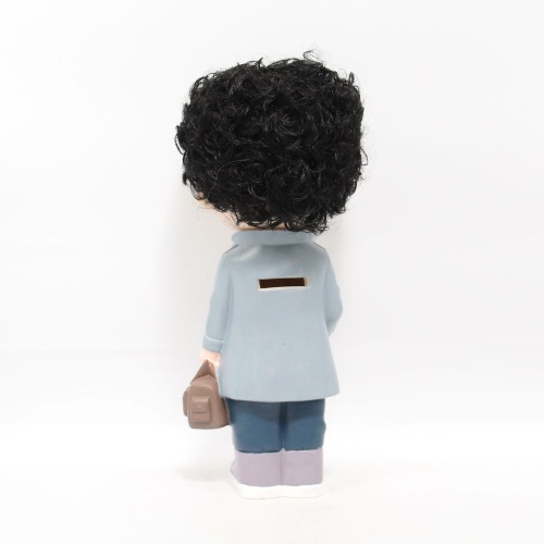 Short Hair Boy With Bag Doll Money Saving Bank Toy for Kids |  Showpiece | Decor | Kids | Piggy Bank