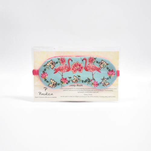 Pinaken Tropical Flamingo Fabric Eye Mask| Sleep Eye Mask