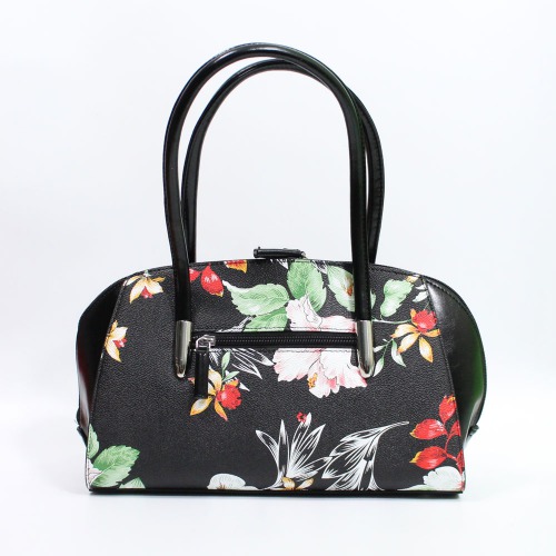 Floral Print Handbag with Zipper Closure for Women| ladies Purse Bag
