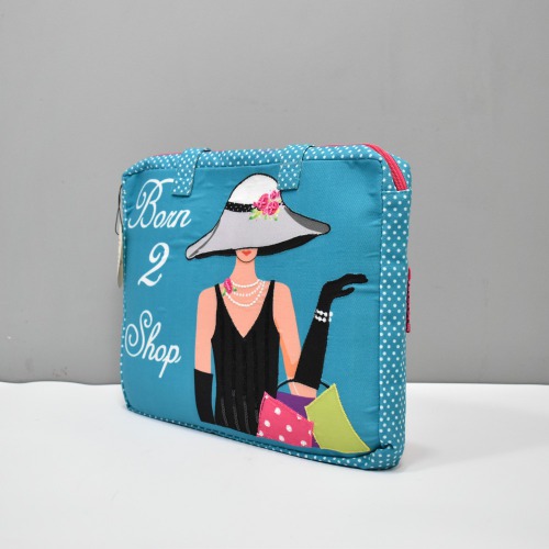 Pinaken Born to shop Laptop Sleeve For Women and Girls