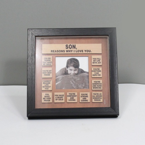 Reason Why I Love You Son Wooden Frame| Wooden Quote Frame