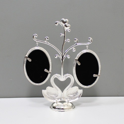 Silver Metal Swan Family Photo Frame For Home Decor