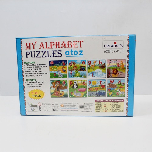 Creative's My Alphabet Puzzles A to Z, | Activity Kit| Board games| Games For Kids