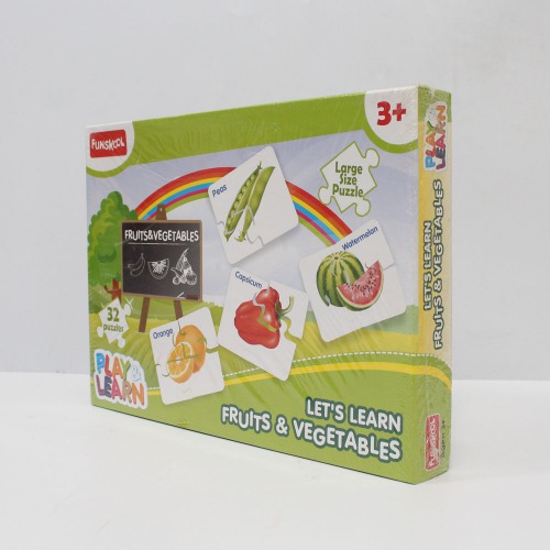Funskool Play & Learn-Fruits & Vegetables ,Educational| Activity Kit| Board games| Games For Kids