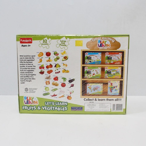 Funskool Play & Learn-Fruits & Vegetables ,Educational| Activity Kit| Board games| Games For Kids