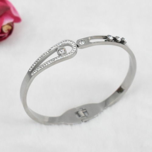 Kada Bracelet for Women Elegant Stainless Steel Silver Kada Bracelet for Women and Girls