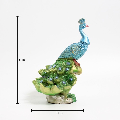 Peacock Standing Table Top Decorative Showpiece Beautifully Designed Peacock Home Decor Table