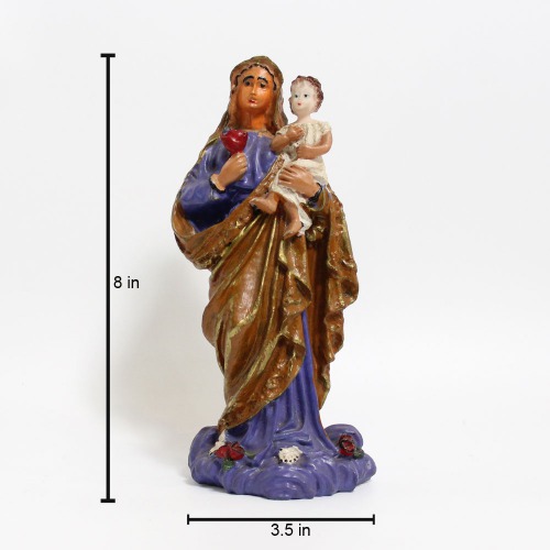 Jesus With Mother Mary Statue | Christian Statues mother Mary Catholic Wall Decorative Figurine For Home Decor
