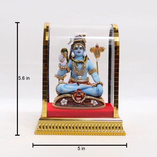 Shankar Mahadev Cabinet Murti | Suitable for Home Temple and Home Decor Hall and Living Room