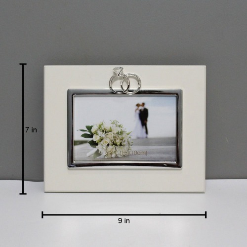 White Engagement Ring Photo Frame For Your Special One