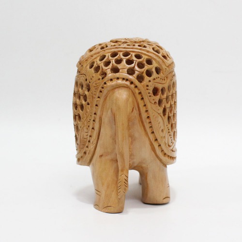 Handicraft Wooden Handicraft Home Decor Elephant showpiece Decorative Showpiece | Wooden Elephant