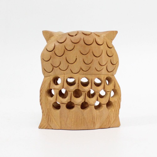 Handicraft Wooden Netted Owl showpiece for Home and Office Decoration Items I Home Decor Items