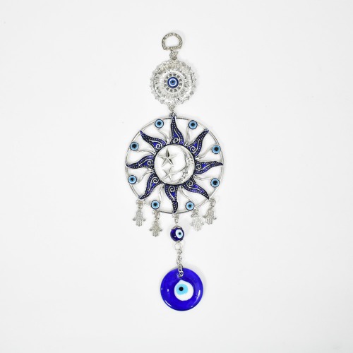 Sun Moon And Star Evil Eye Hanging Wall Decor Hanging Decoration Lucky Pendant Mystic Protection Charm