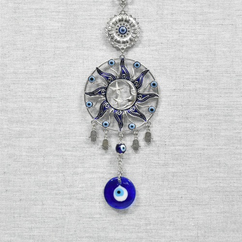 Sun Moon And Star Evil Eye Hanging Wall Decor Hanging Decoration Lucky Pendant Mystic Protection Charm