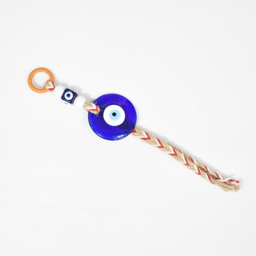 Evil Eye Decoration Evil Eye Decorative Pendant Colorful Glass Tassel Woven Crafts for Home Office Outdoor