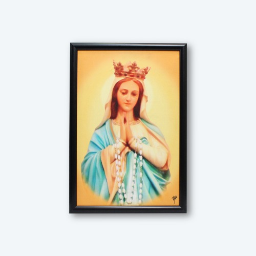 Black Frame With Mother Mary Photo Frame ( 19 x 13 inches )