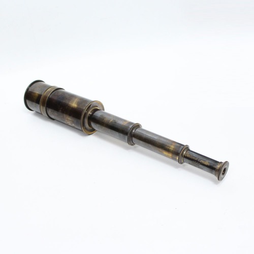 Antique Brass Telescope | Nautical Antique Hand Held Pocket Spyglass with Leather Box | Comes with Leather Case