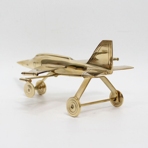 Antique Jet Plane On Stand, Table Top Decorative Showpiece, Glossy, and Shiny Finish