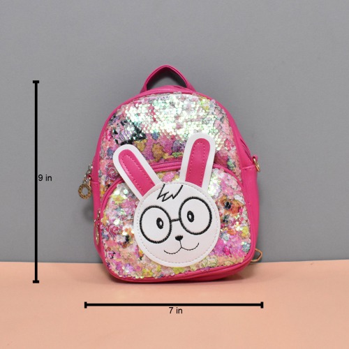 Bunny Sequins Backpack| Hand Bag | For kids