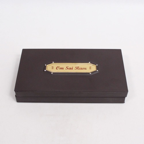 Gold Plated Sai Baba Charn Paduka With Box