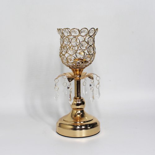 Home Sparkle Gold Candle Holder