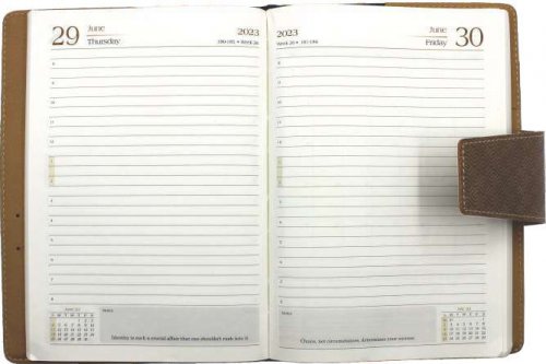 Czar | Trendy 2023 Year Diary with a Designer Slid in Loop Closure | Perfect Diary Book for Office Use